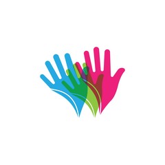 Hand Care Logo Template vector icon Business