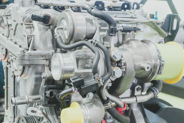 car engine close up