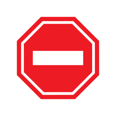 stop sign icon vector design template