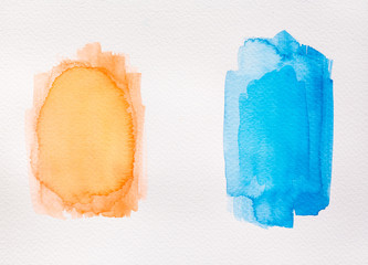 Abstract Hand painted Watercolor Colorful wet background on paper. Watercolor texture for creative wallpaper or design art work. Pastel colors