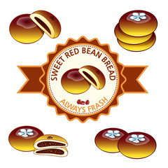 sweet red bean bread - 290875814