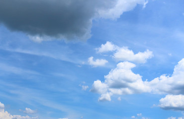 Blue sky and white cloud