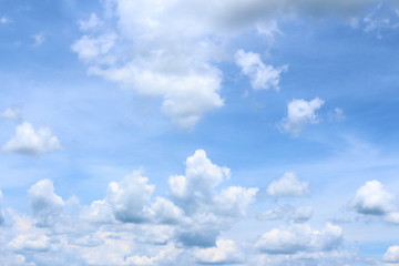 Blue sky and white cloud