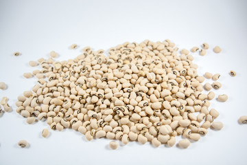 Soybean was placed on a white background.