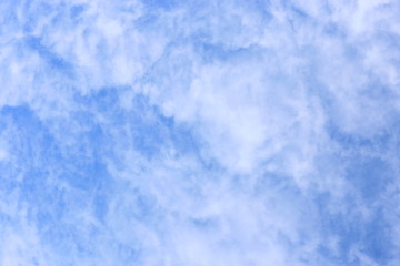 Nice and clear blue sky with white cloud. Fresh clear air no pollution skyscape