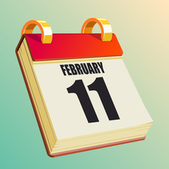 February 11 on Red Calendar