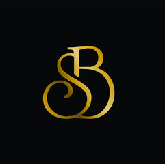 letter sb vector download