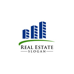 Fototapeta premium Real Estate Logo Design Template