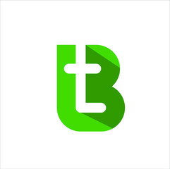Obraz premium modern letter tb vector download