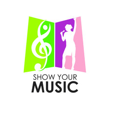 Obraz na płótnie Canvas Music logo icon vector design . for music and sound logo template
