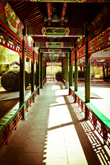 Fototapeta na wymiar Inside the Forbidden City in Beijing.