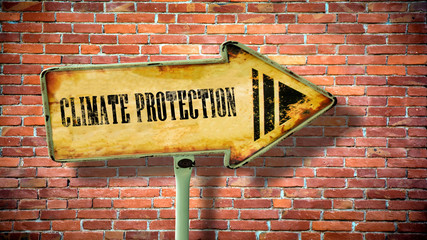 Fototapeta premium Street Sign to CLIMATE PROTECTION