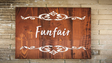 Street Sign to Funfair