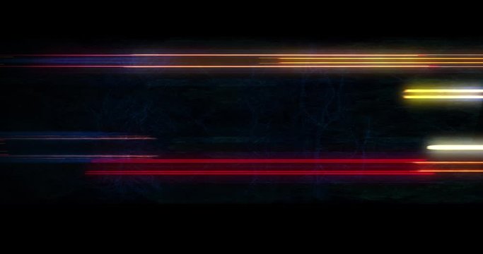 Super fast car night traffic lights. City life, urban scene, car light trails, transport and traffic concept. Long exposure, Travel concept, Science hyperspeed teleport movement, warp speed.