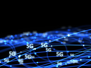 5G Technology 3D Illustration Concept