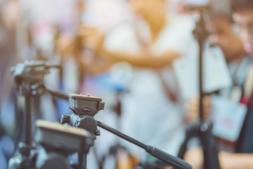 Tripod camera for sale at Trade show on photography equipment.