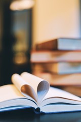 book and glasses