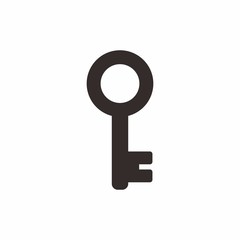 Key icon logo design template vector illustration