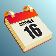 December 16 on Red Calendar