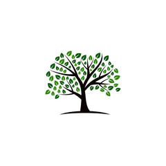 Tree vector icon. logo design elements.