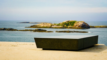 Seascape from Kleivodden rest area, Andoya Norway