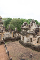 Sdok kok thom, the ruin ancient historic park, new renovate and will be ready for public entrace 2019. The ruin Khmer traditional castle in Sa Kaew, Thailand