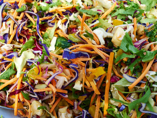 Healthy organic vegetable salad