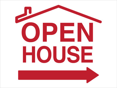 Open House Sign Layout | Generic Open House Template | Real Estate Signage