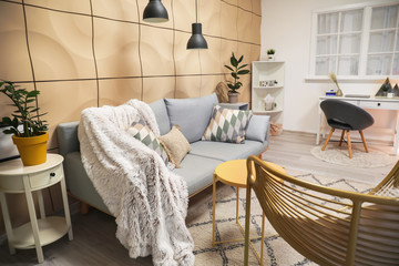 Stylish interior of living room