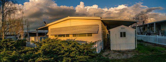 Trailer Park at Sunrise or Sunset-001