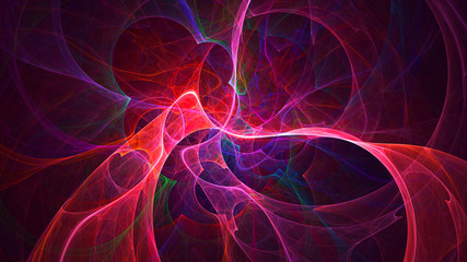 3D rendering multicolored abstract fractal