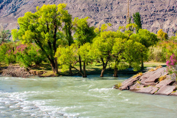 The Pakistani lakes mountain landscape & waterfall. © Iftikhar