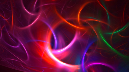3D rendering multicolored abstract fractal