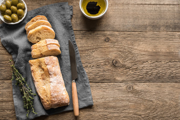 Italian ciabatta bread