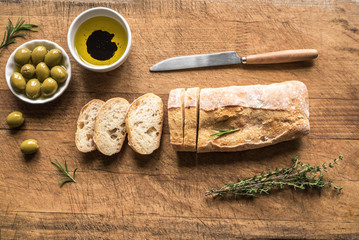 Italian ciabatta bread