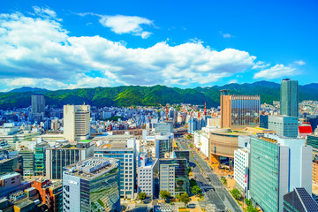 Fototapeta premium 都市風景 神戸市 兵庫県