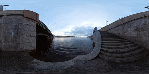 Saint-Petersburg 2019 3D spherical panorama with 360 viewing angle ready for virtual reality or VR....