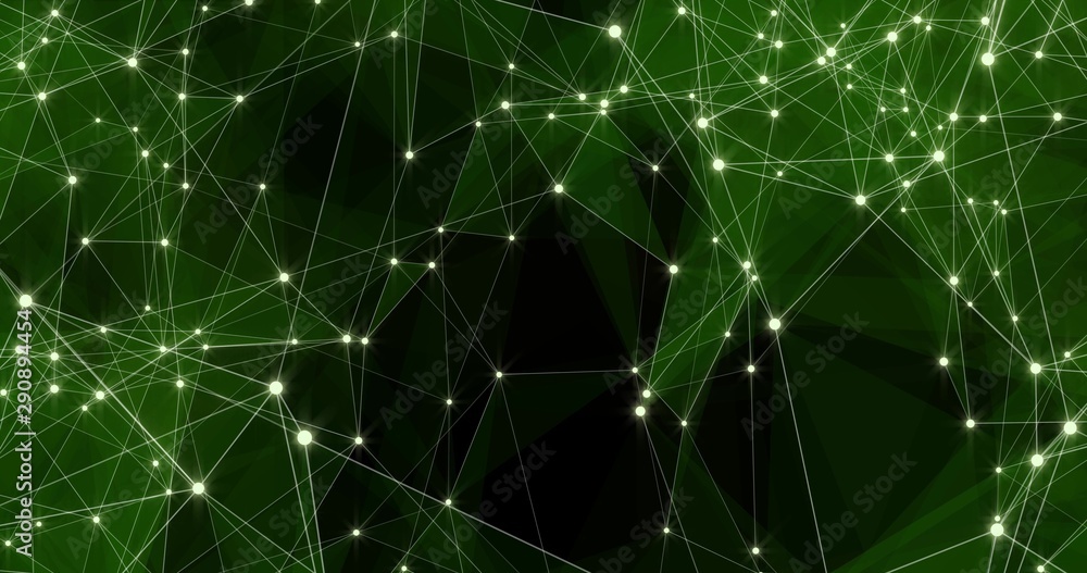 Aufkleber background abstract dynamic plexus futuristic technology. 3d render