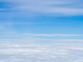 Naklejka na ściany i meble above cloud on sky view