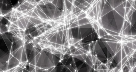 Background Abstract Dynamic Plexus Futuristic Technology. 3d render