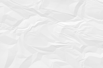 crumpled white paper background close up