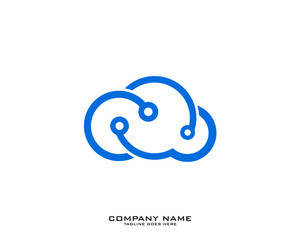 Cloud logo template vector illustration design icon