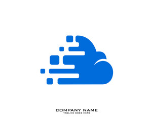 Cloud logo template vector illustration design icon