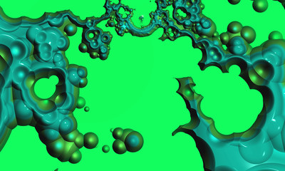 Beautiful abstract background for art projects, cards, business, posters. 3D illustration, computer-generated fractal