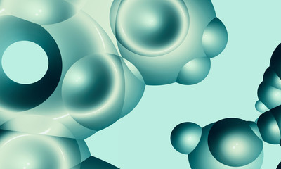 Beautiful abstract background for art projects, cards, business, posters. 3D illustration, computer-generated fractal