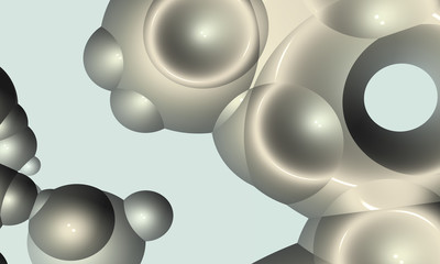 Beautiful abstract background for art projects, cards, business, posters. 3D illustration, computer-generated fractal