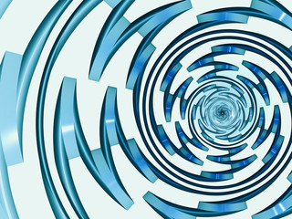 Beautiful abstract cover for art projects, cards, business, posters. 3D illustration, computer-generated fractal