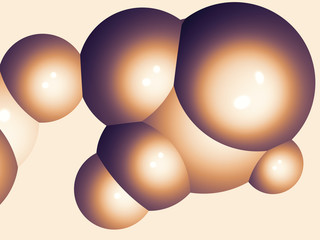 Beautiful abstract background for art projects, cards, business, posters. 3D illustration, computer-generated fractal