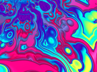 Beautiful abstract background for art projects, cards, business, posters. 3D illustration, computer-generated fractal