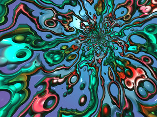 Beautiful abstract background for art projects, cards, business, posters. 3D illustration, computer-generated fractal